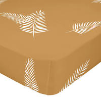 SPANNBETTTUCH foliage 105x200x32 cm mehrfarbig - Multicolor, Textil (105/200cm) - Happy Friday