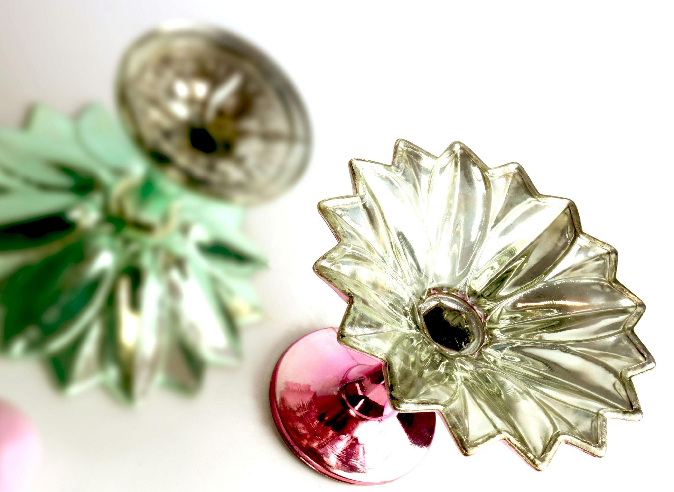 POKAL-SET Pastel glow 2-tlg. - Rosa, Glas (20/15/20cm) - FURNARO