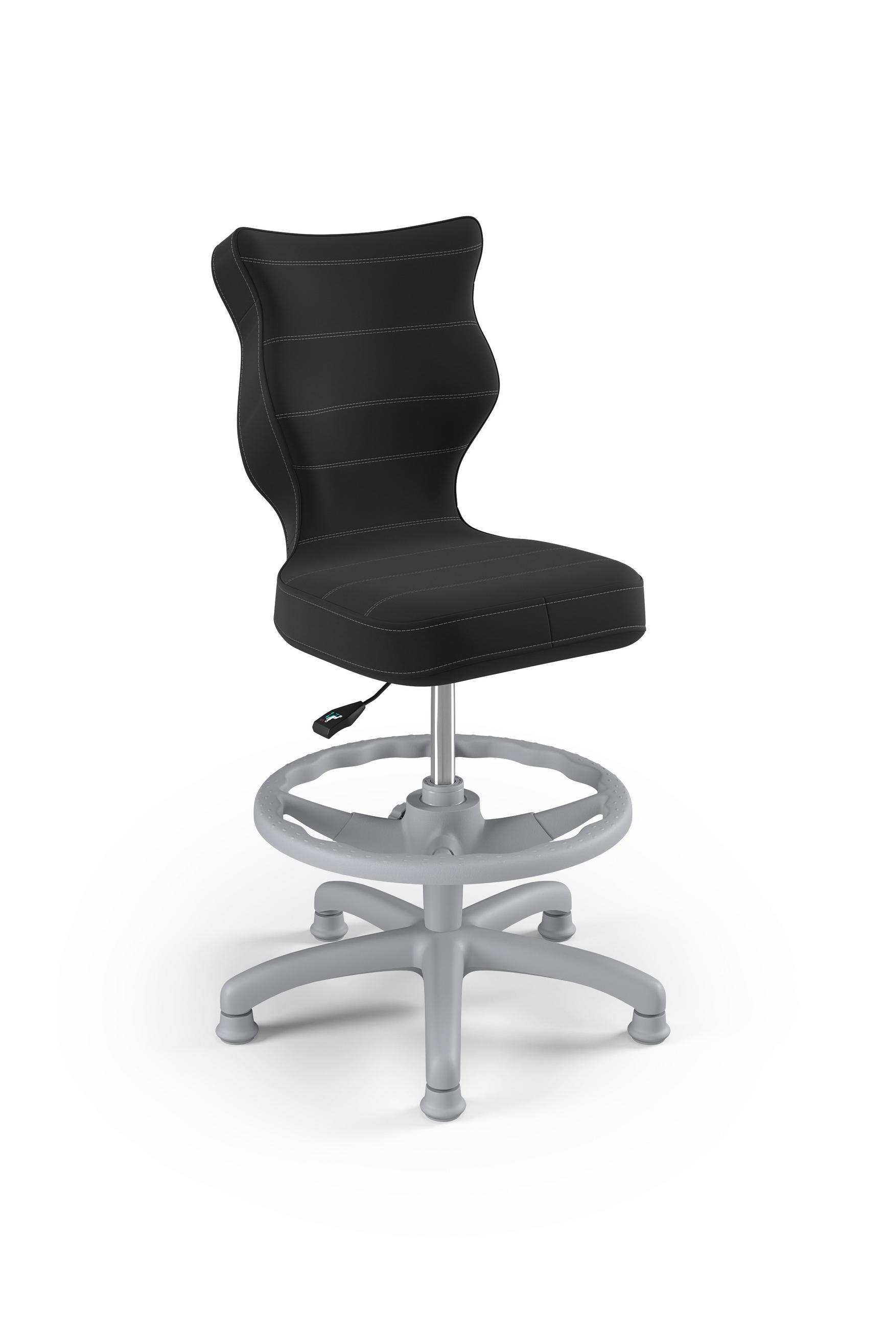 KINDERSTUHL Petit mit Fußstütze - Anthrazit, Textil (66/96/66cm) - RAUMHIRSCH FURNITURE
