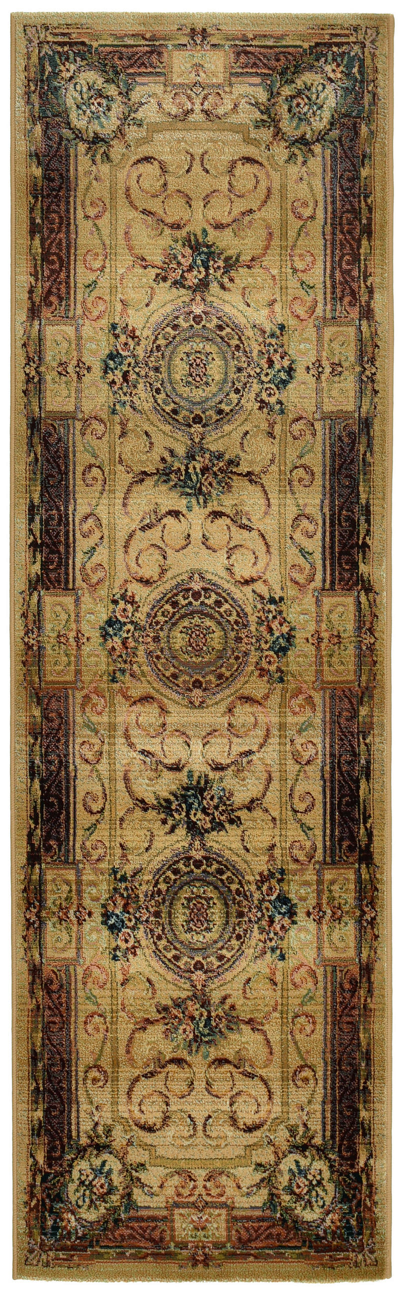 Theko Webteppich Beige 80x300 cm