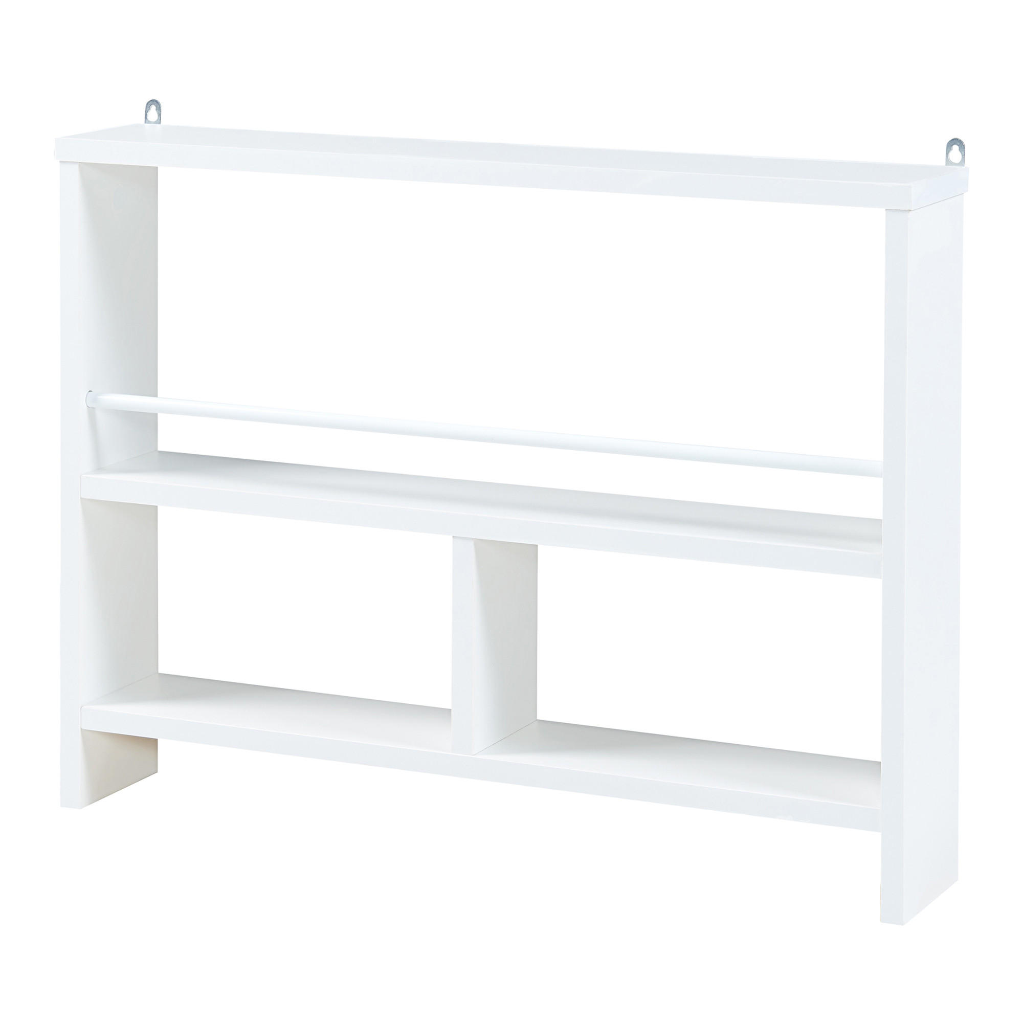 WANDREGAL Piteå - Weiß, Holzwerkstoff (10.5/45/60cm) - [en.casa]