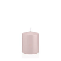 STUMPENKERZEN Rosé Ø 78 x 100 mm, 8 Stück - Rosa, Paraffin (8/10cm) - Wiedemann Kerzen
