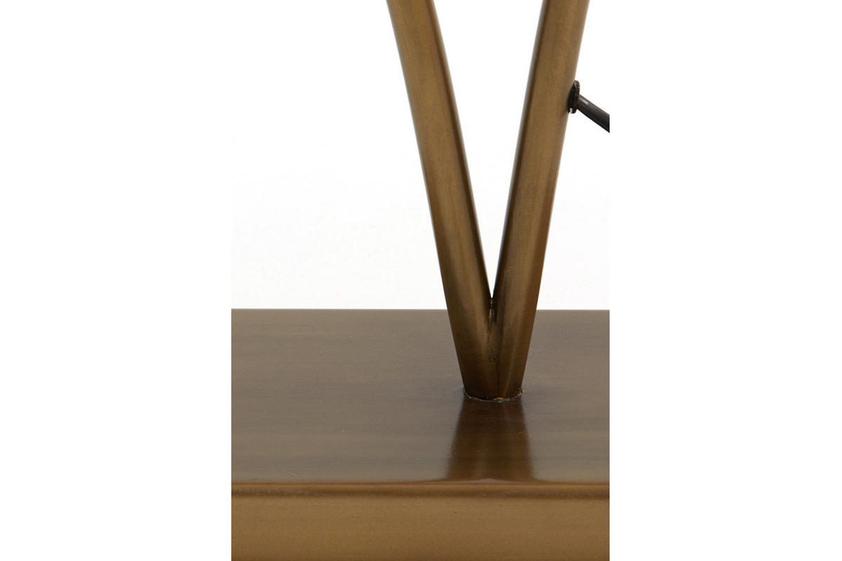 STEHLEUCHTE OKNO 46x17x140 cm, Metall, Antik Bronze - Bronzefarben, Metall (46/17/140cm) - Light & Living