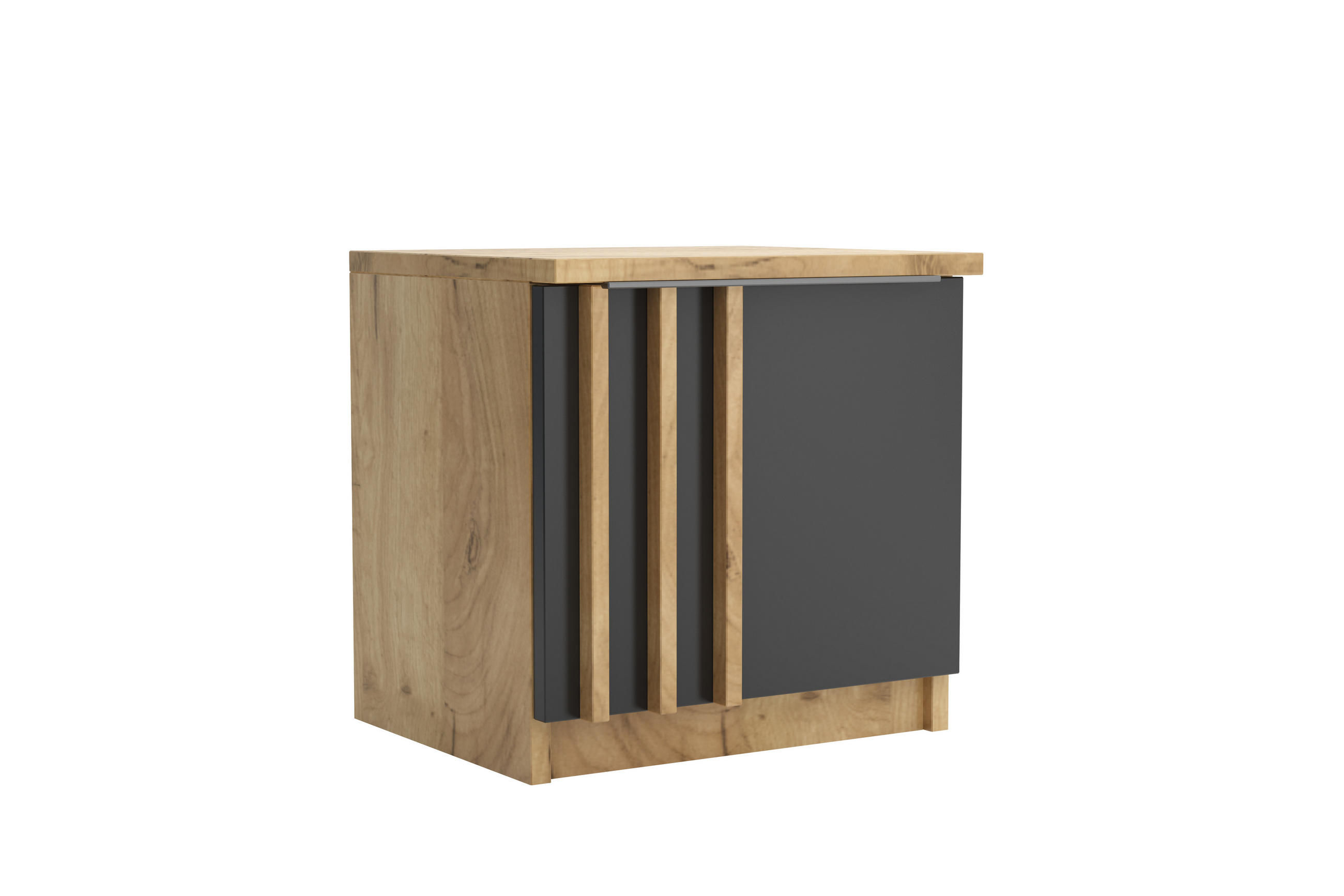 NACHTTISCH Sorento - Craft Gold - 40 x 34,5 x 40,5 cm - Braun, Holzwerkstoff (35/41/40cm) - BM-Möbel