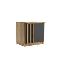 NACHTTISCH Sorento - Craft Gold - 40 x 34,5 x 40,5 cm - Braun, Holzwerkstoff (35/41/40cm) - BM-Möbel