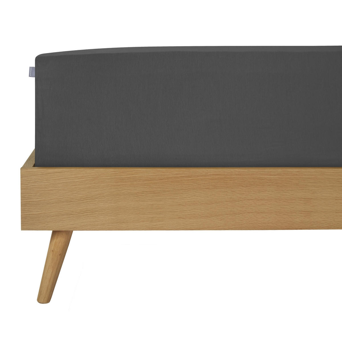 SPANNBETTLAKEN Flexi - 95/5 - 100 x 200 cm - Dunkelgrau - Dunkelgrau, Textil (100/200cm) - SCHIESSER