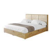POLSTERBETT mit Bettkasten und Lattenrost, Bett mit Matratze H3/H4 - ENZO1 120x200 Beige - Ecru, Holzwerkstoff/Textil (120/200cm) - ALTDECOR