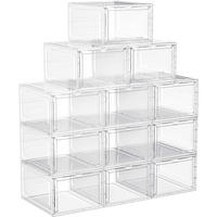 SCHUHBOX SCHUHORGANIZER 12ER-SET - Transparent, Kunststoff (33/25.5cm) - Hansiro