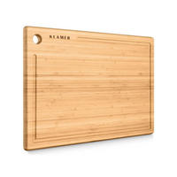 SCHNEIDEBRETT 45 x 30 cm Bambus - Hellbraun, Holz (30/45cm) - KLAMER