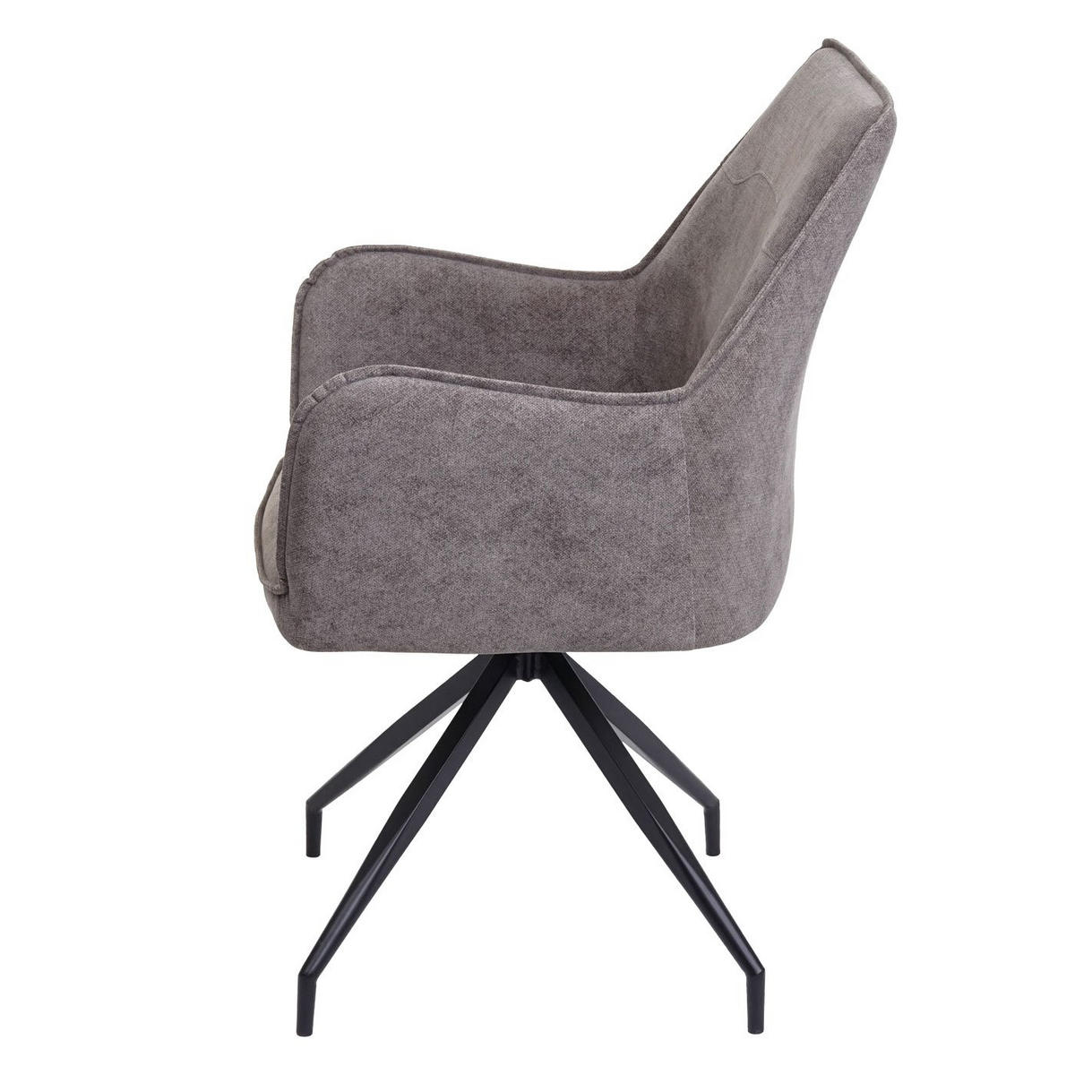 ESSZIMMERSTUHL Grau 6er-Set - Dunkelgrau/Grau, Textil (59/91/60cm) - MCW