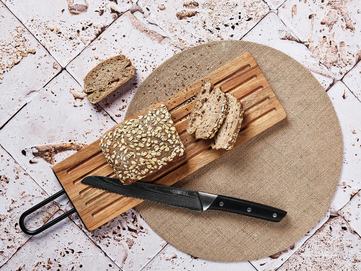 BROTBRETT aus Akazienholz Stine - 39 x 13cm - Braun, Holz (13/49cm) - Björn