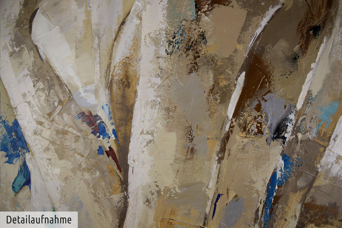 ACRYLBILD HANDGEMALT 60/120 cm - Blau, Holz/Textil (60/120cm) - KUNSTLOFT