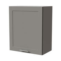 HÄNGESCHRANK Oslo W2/60 Grau / Dust Grey Matt 60 / 32,5 / 72cm - Grau, Holz/Holzwerkstoff (60/72/32.5cm) - Feldmann-Wohnen