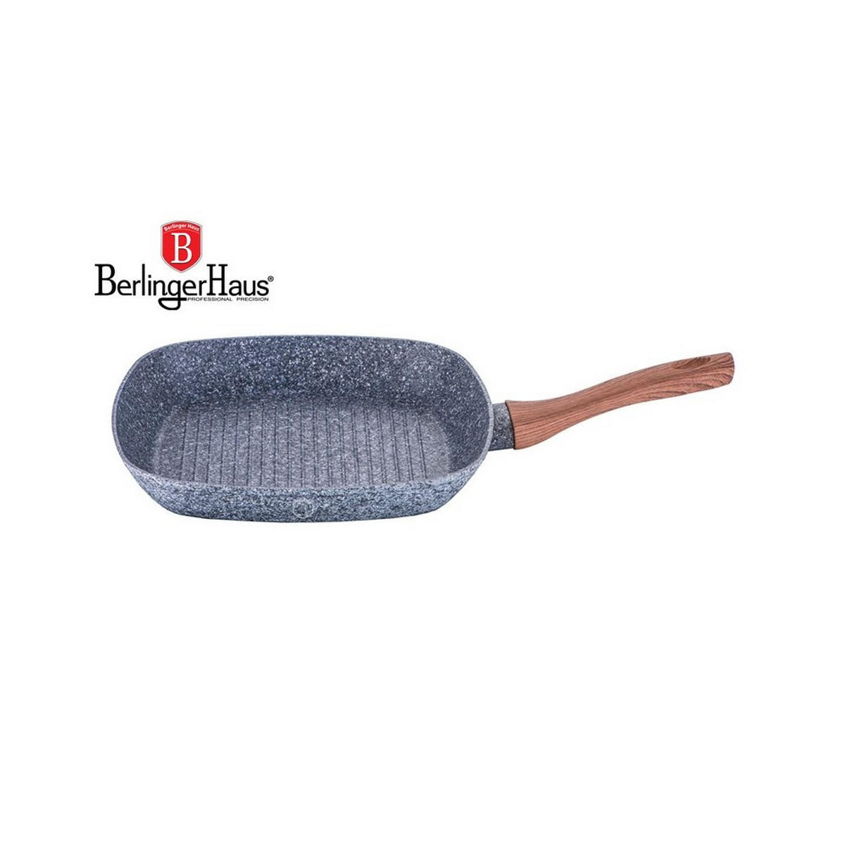 GRILLPFANNE Grau 28/28/4.5 cm BH1208 - Grau, Metall (28cm) - Berlinger Haus