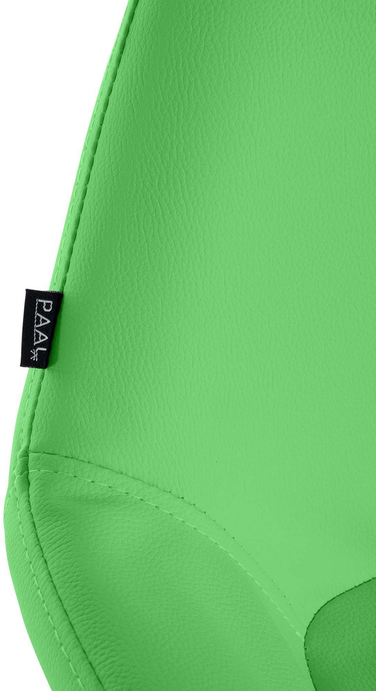 BARHOCKER Lederlook grün - Goldfarben/Grün, Textil/Metall (51/89/52cm) - CLP