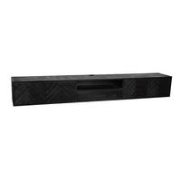 TV-MÖBEL New York Schwarz 35/280/33 cm - Schwarz, Holz (280/33/35cm) - Starfurn