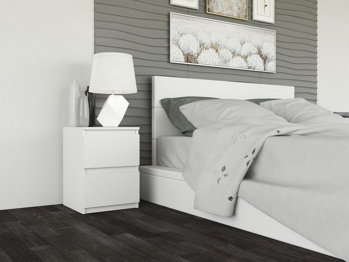 NOČNÍ STOLEK Bílý 30/40/30 - bílá, kompozitní dřevo (30/40/30cm) - RAUMHIRSCH FURNITURE