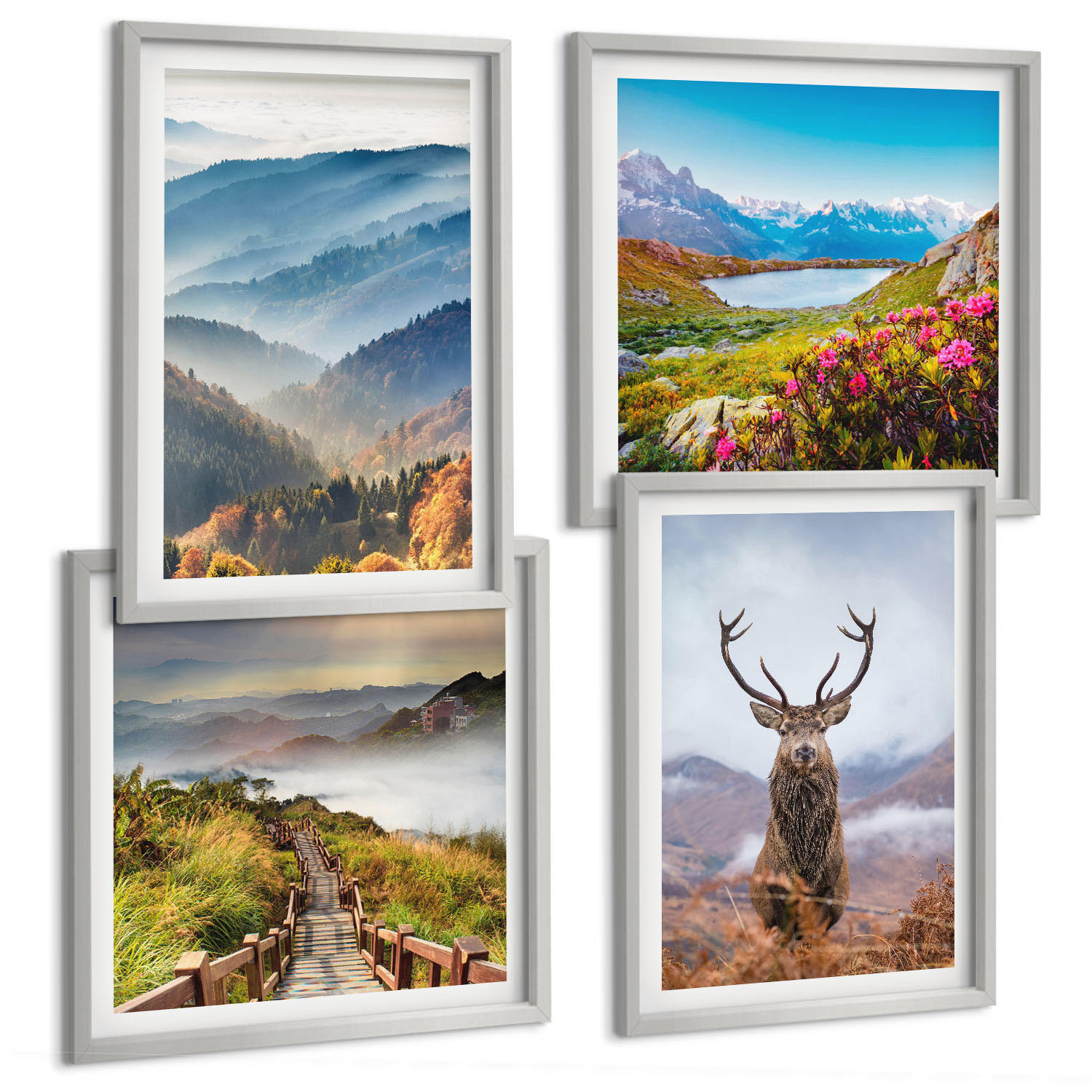 Tulup Bilder Silber 50x50 cm