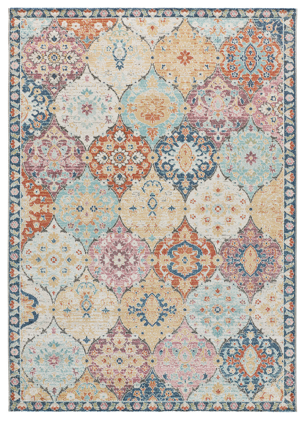 OUTDOORTEPPICH Mehrfarbiger Luna 80/150 cm - Multicolor, Kunststoff/Textil (80/150cm) - Atticgo