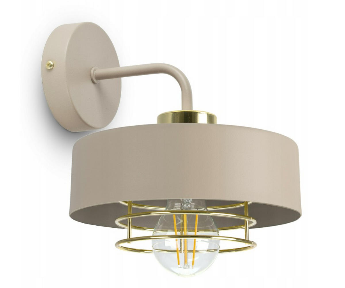 WANDLEUCHTE ECRU - Beige, Metall (22/23/20cm) - kiki design