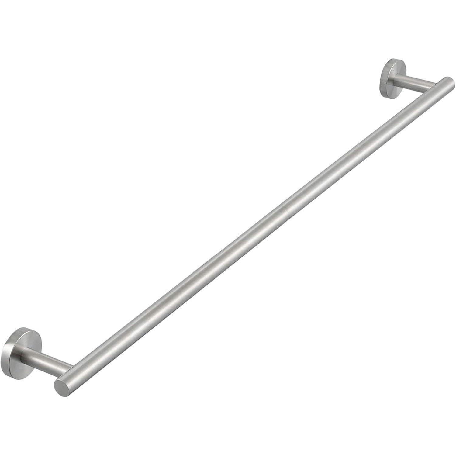 HANDTUCHHALTER Edelstahl gebürstet 76 cm - Silberfarben, Metall (76/5/5cm)