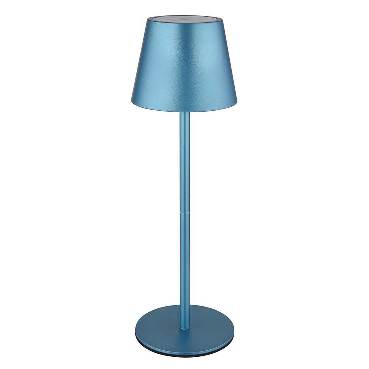 LED TISCHLAMPE Blau Akku Touchdimmer 2er Set - Blau, Metall (11.5/11.5/36cm) - Globo Lighting