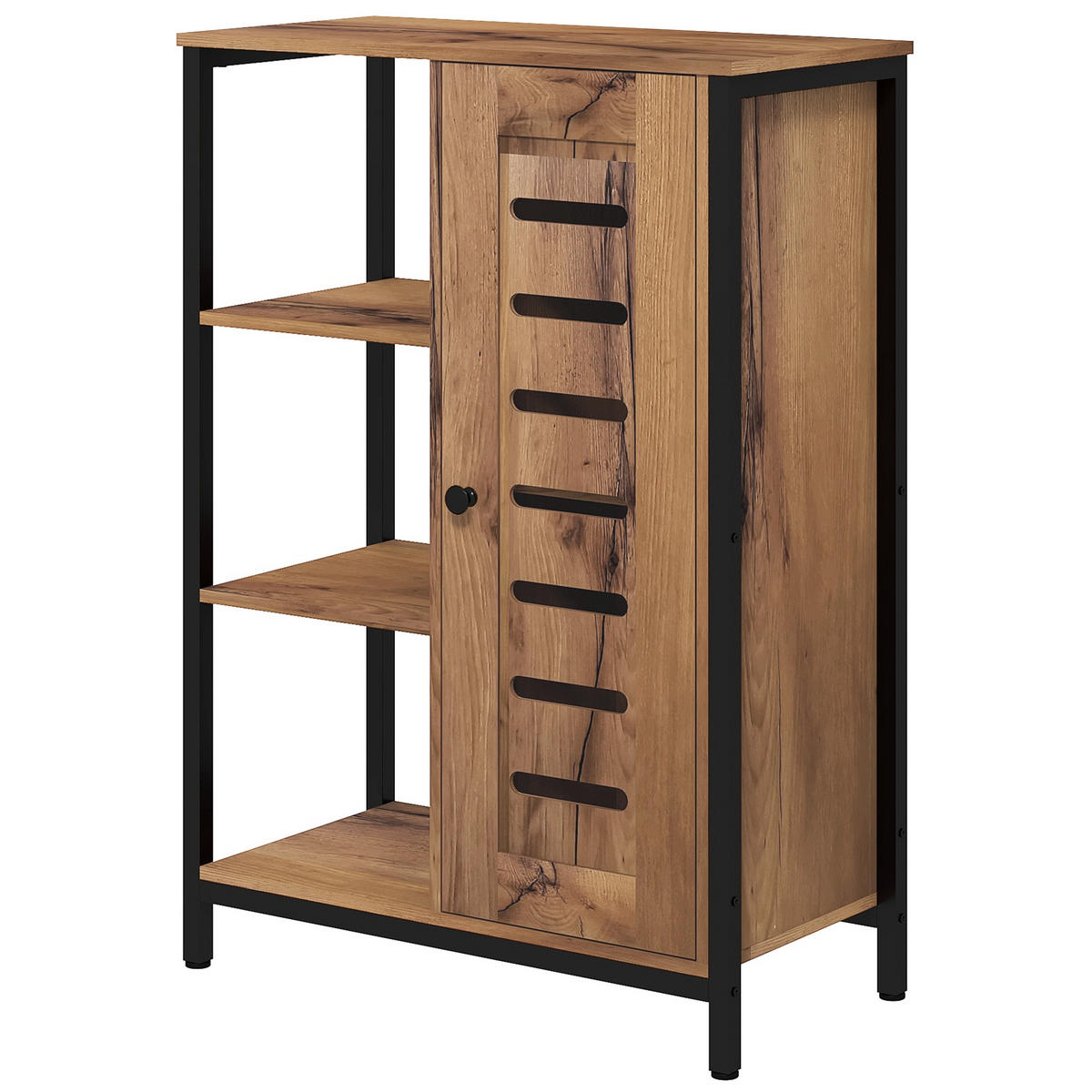 BADREGAL DE-12380 60/30/85 cm Rostbraun / Schwarz - Braun, Holzwerkstoff (30/85/60cm) - ComfortXL