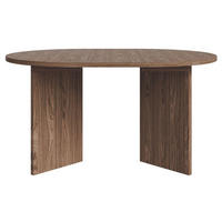 ESSTISCH Selsey Ovo rund, Holzoptik Nussbaum Wisconsin, ausziehbar, 110–190 × 110 cm - Nussbaumfarben, Holzwerkstoff (109.6/109.6/75cm) - Selsey