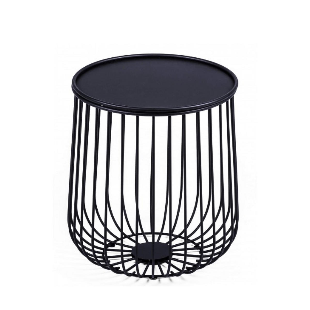 BEISTELLTISCH Rund Schwarz 31/35/41 cm - Schwarz, Metall (31/35/41cm) - Nest Dream