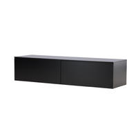TV-LOWBOARD FRIHAMN Schwarz 160x45x35 cm - Schwarz, Holzwerkstoff (160/35/45cm) - FURNLUX
