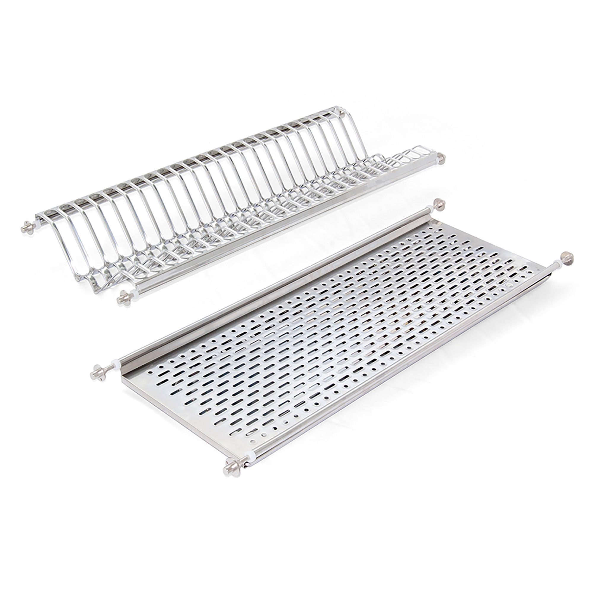 GESCHIRRABTROPFER für Hochschränke, Modul 700mm, Edelstahl - Edelstahlfarben, Metall (24/8/67cm) - EMUCA