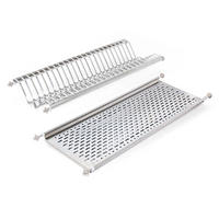 GESCHIRRABTROPFER für Hochschränke, Modul 700mm, Edelstahl - Edelstahlfarben, Metall (24/8/67cm) - EMUCA