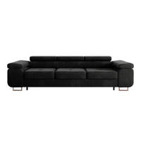 SCHLAFSOFA Wilson 3 Sitzplätze Schwarz - Schwarz, Holzwerkstoff (275/69/100cm) - Petits-meubles