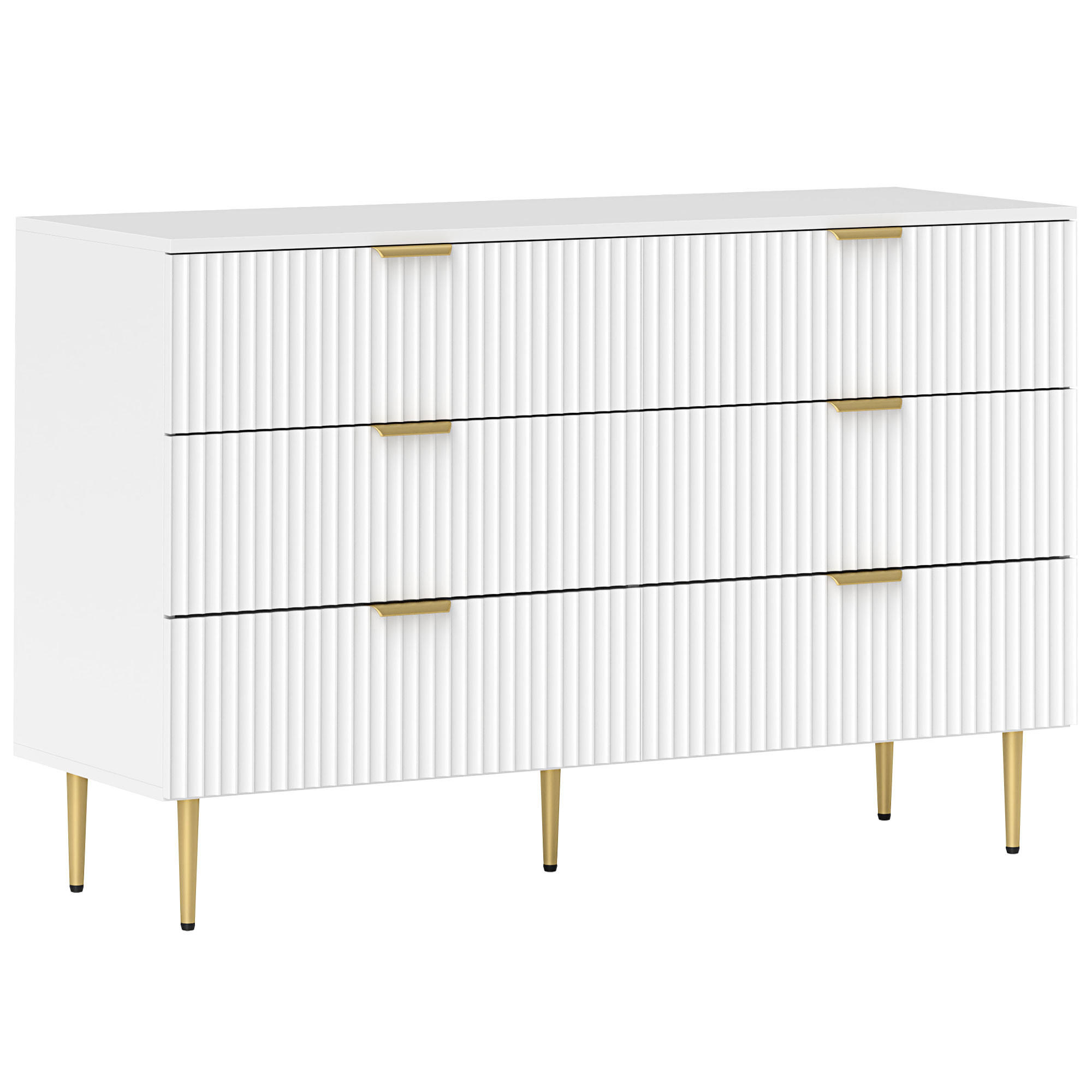ComfortXL Komoode Weiß 120x76.5x40 cm