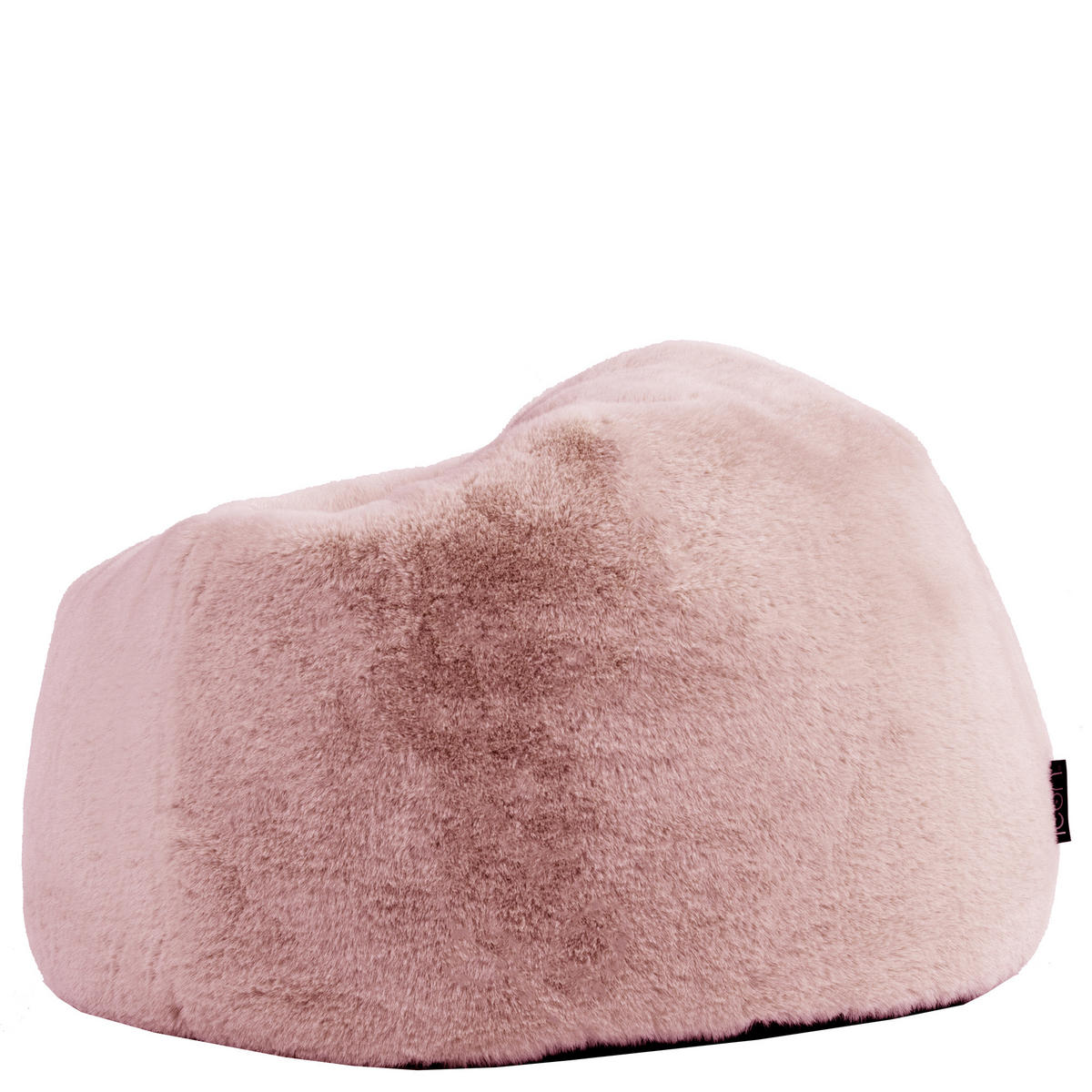 KINDERSITZSACK Kingston Kaninchenkunstfell - Pink/Mokka, Textil (80/45/80cm) - icon