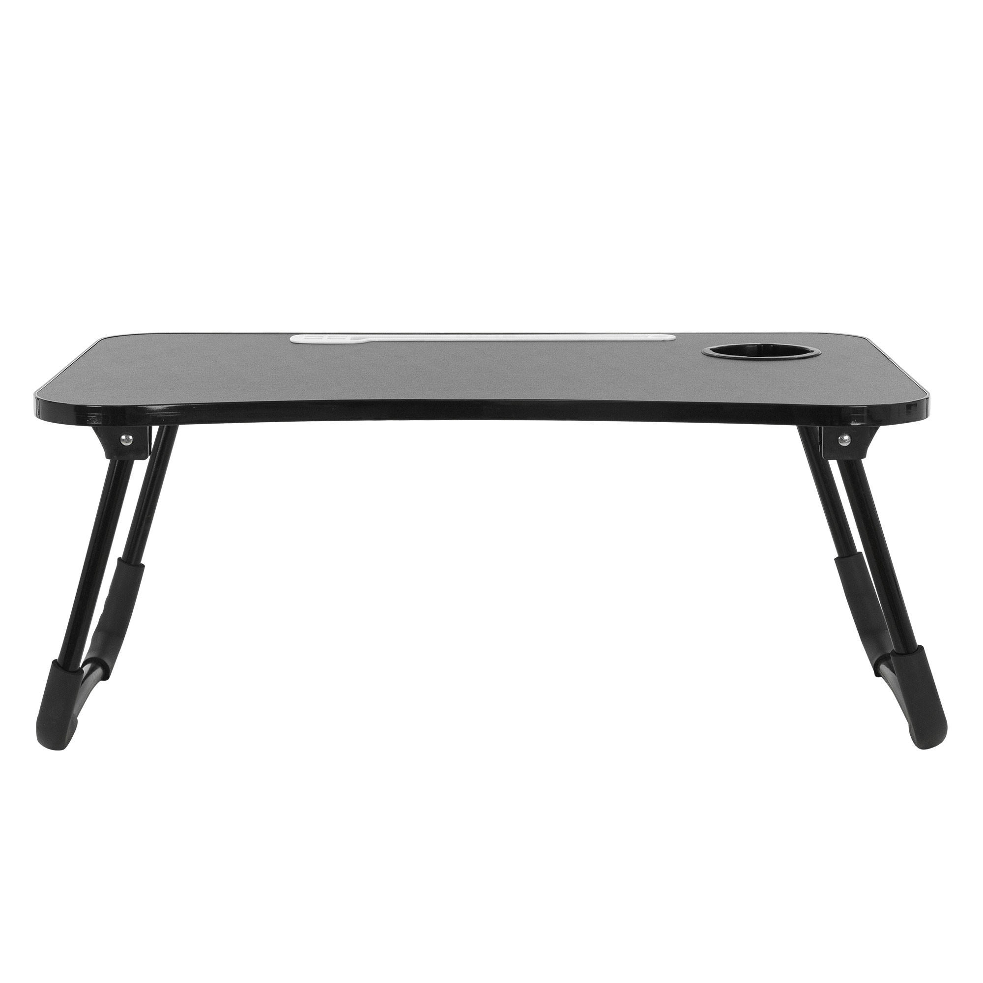 LAPTOPTISCH - Schwarz, Holzwerkstoff (60/40/25cm) - ML-DESIGN