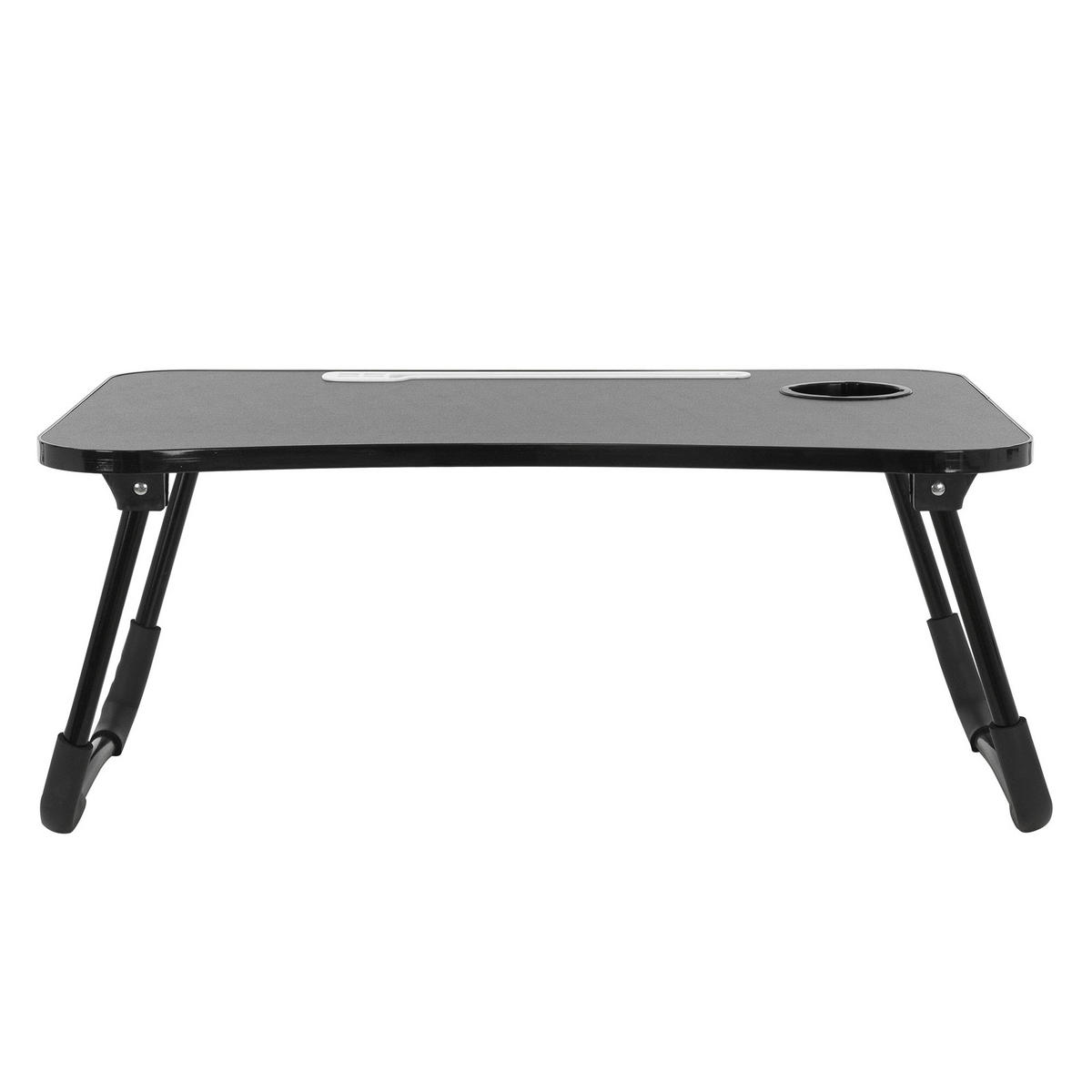 LAPTOPTISCH - Schwarz, Holzwerkstoff (60/40/25cm) - ML-DESIGN