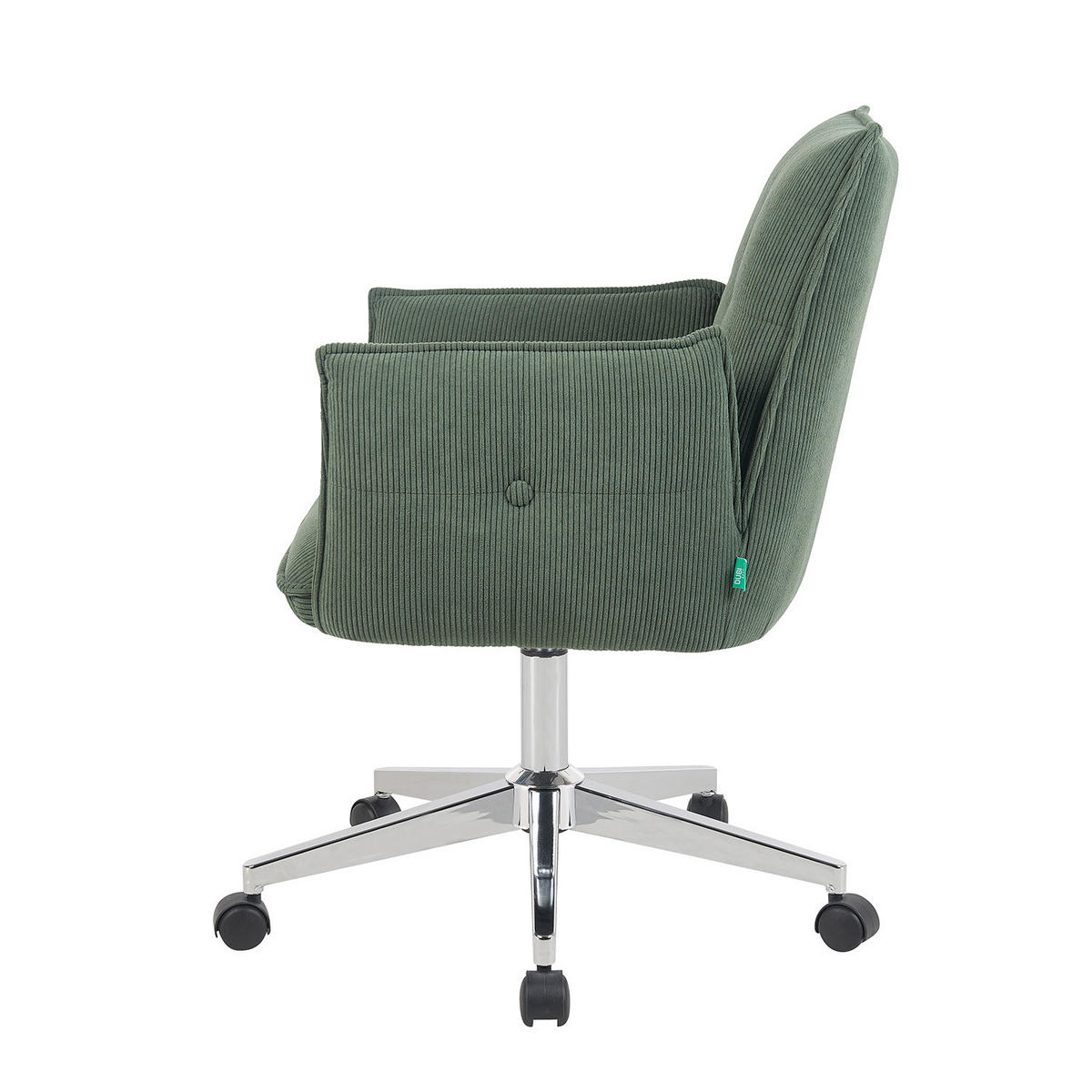 BÜROSTUHL Mika-Cleo - Chromfarben/Grün, Textil/Metall (60/85/63cm) - DUBI Möbel