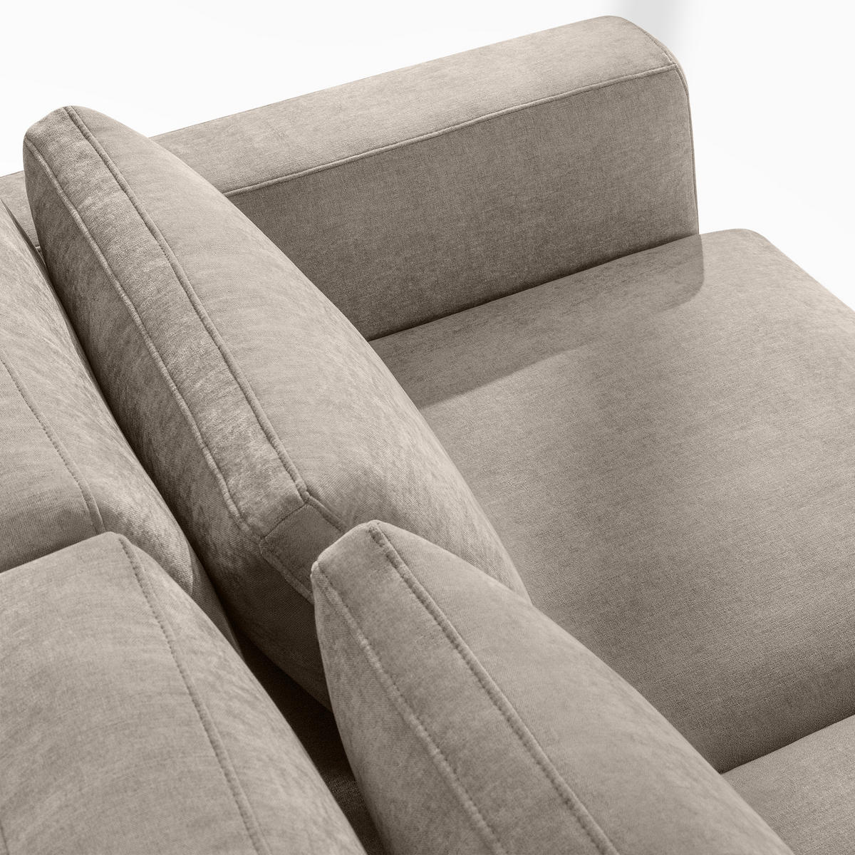 ECKSOFA links VERUS - Beige, Holz/Holzwerkstoff (297/248cm) - KONSIMO®