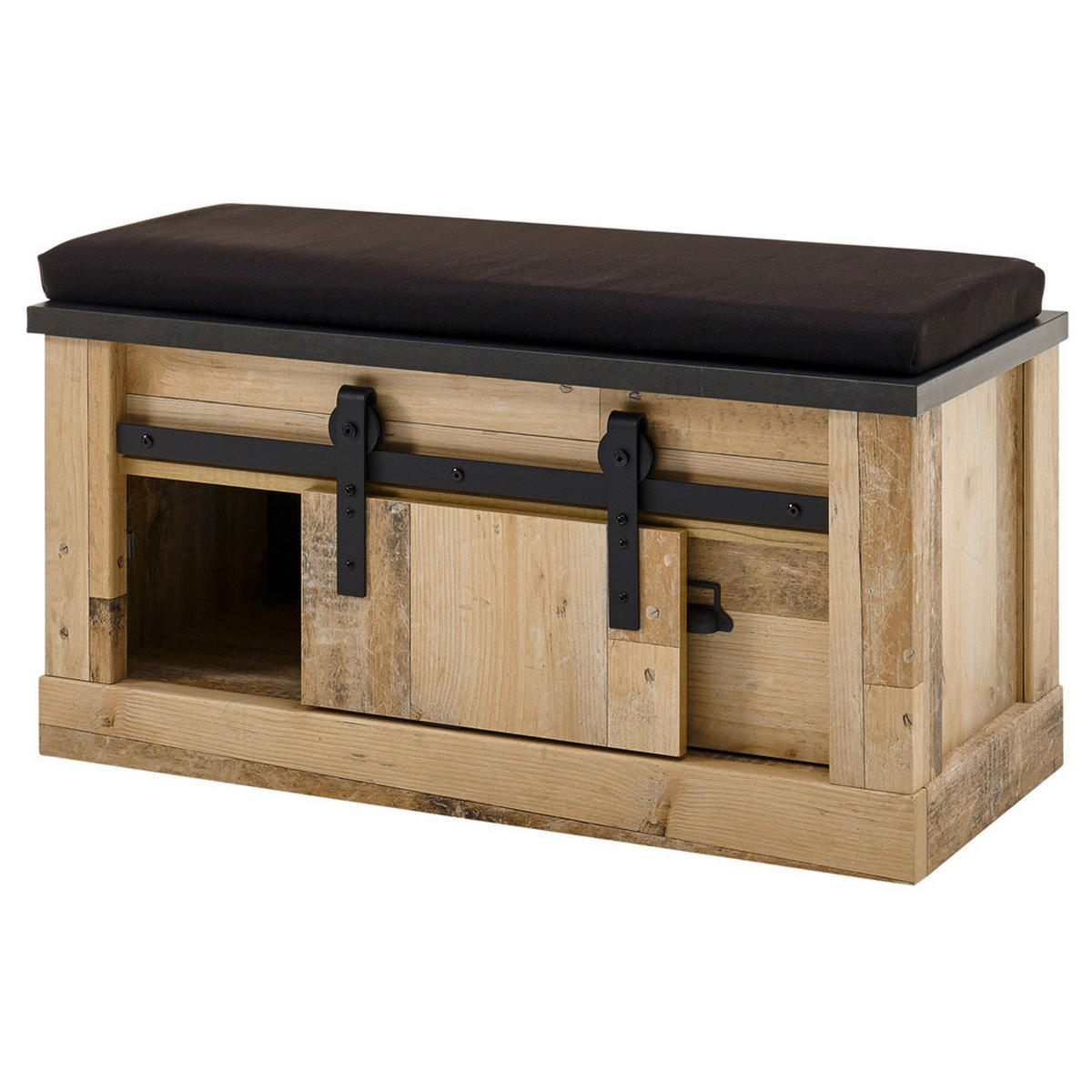 KOMMODE Shelton-61 - Braun, Holzwerkstoff (93/51/43cm) - Lomado