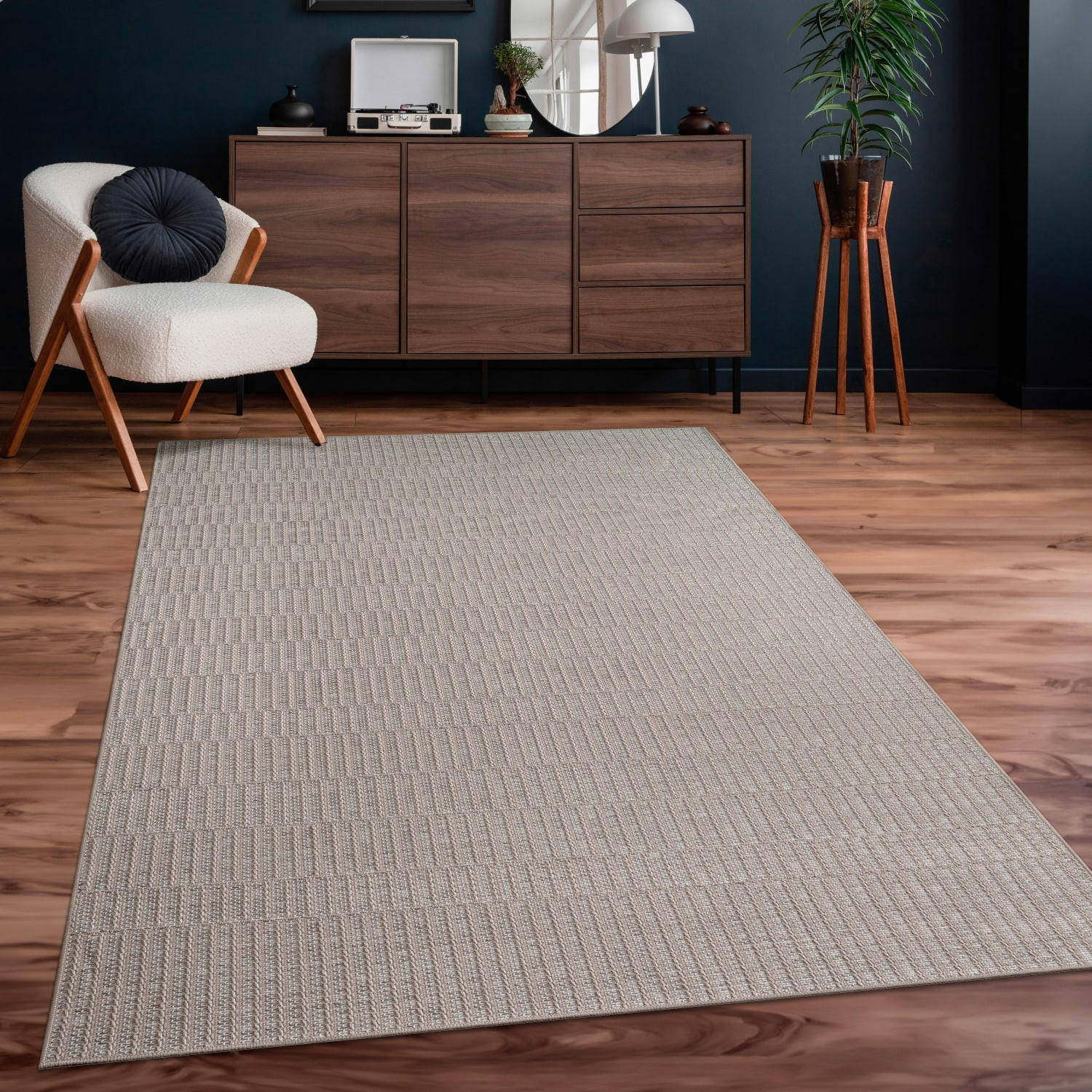 OUTDOORTEPPICH 80/250 cm Vermont 192 - Beige, Kunststoff (80/250cm) - Paco Home