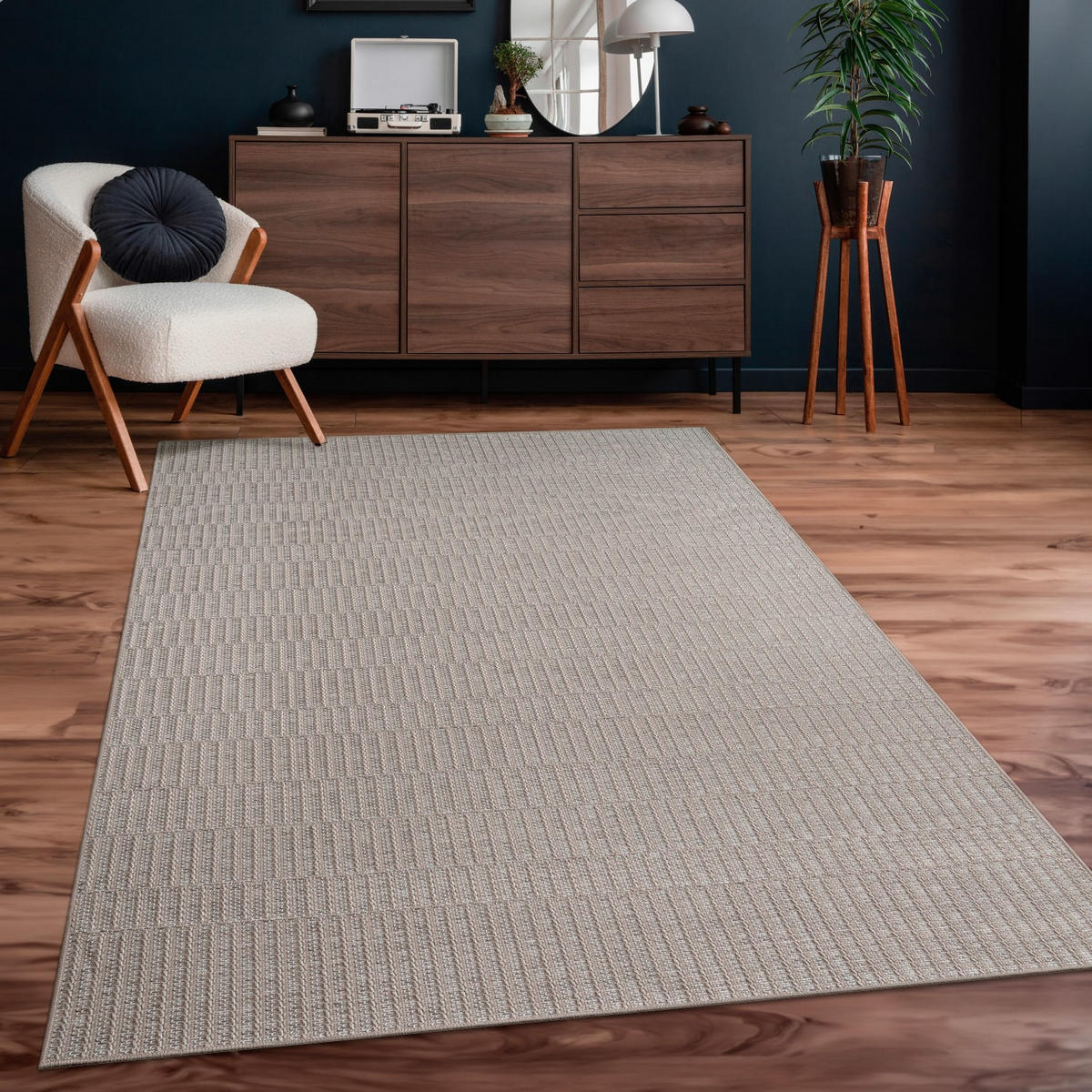FLACHWEBTEPPICH, meliert, Beige, 240 x 340 cm - Beige, Textil (240/340cm) - KADIMA DESIGN