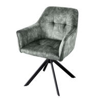 STUHL LOFT Samt Grün - Grün, Textil (60/83/61cm) - riess-ambiente