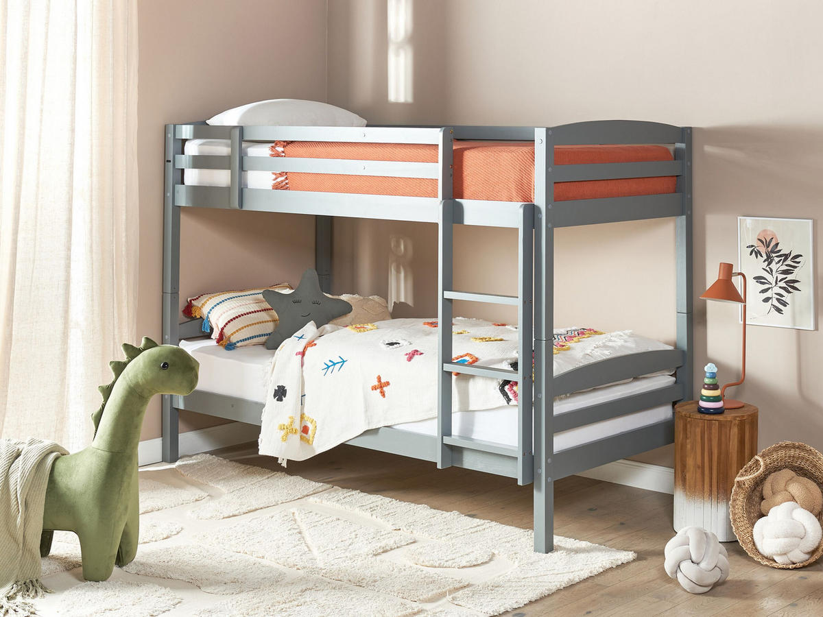 HOCHBETT 90x200 cm Grau Regat - Grau, Holz (90/200cm) - Beliani