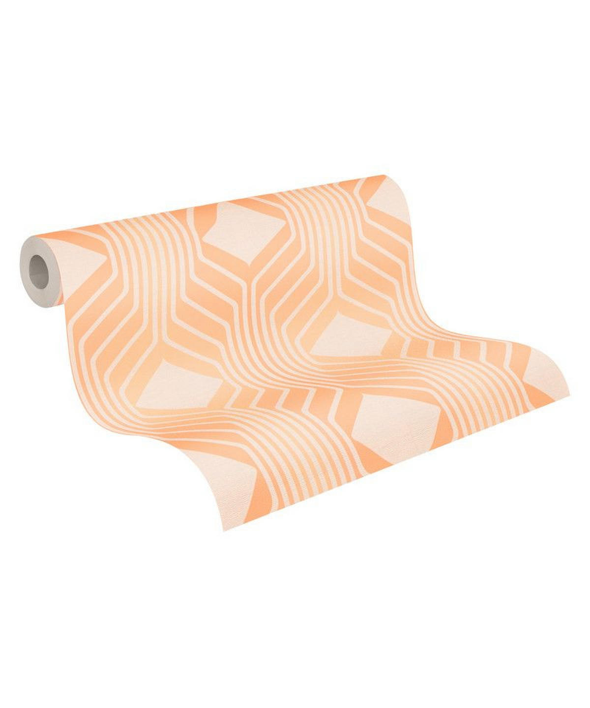 VLIESTAPETE Orange 53/850 cm - Orange, Textil (53/1cm) - KUNSTLOFT
