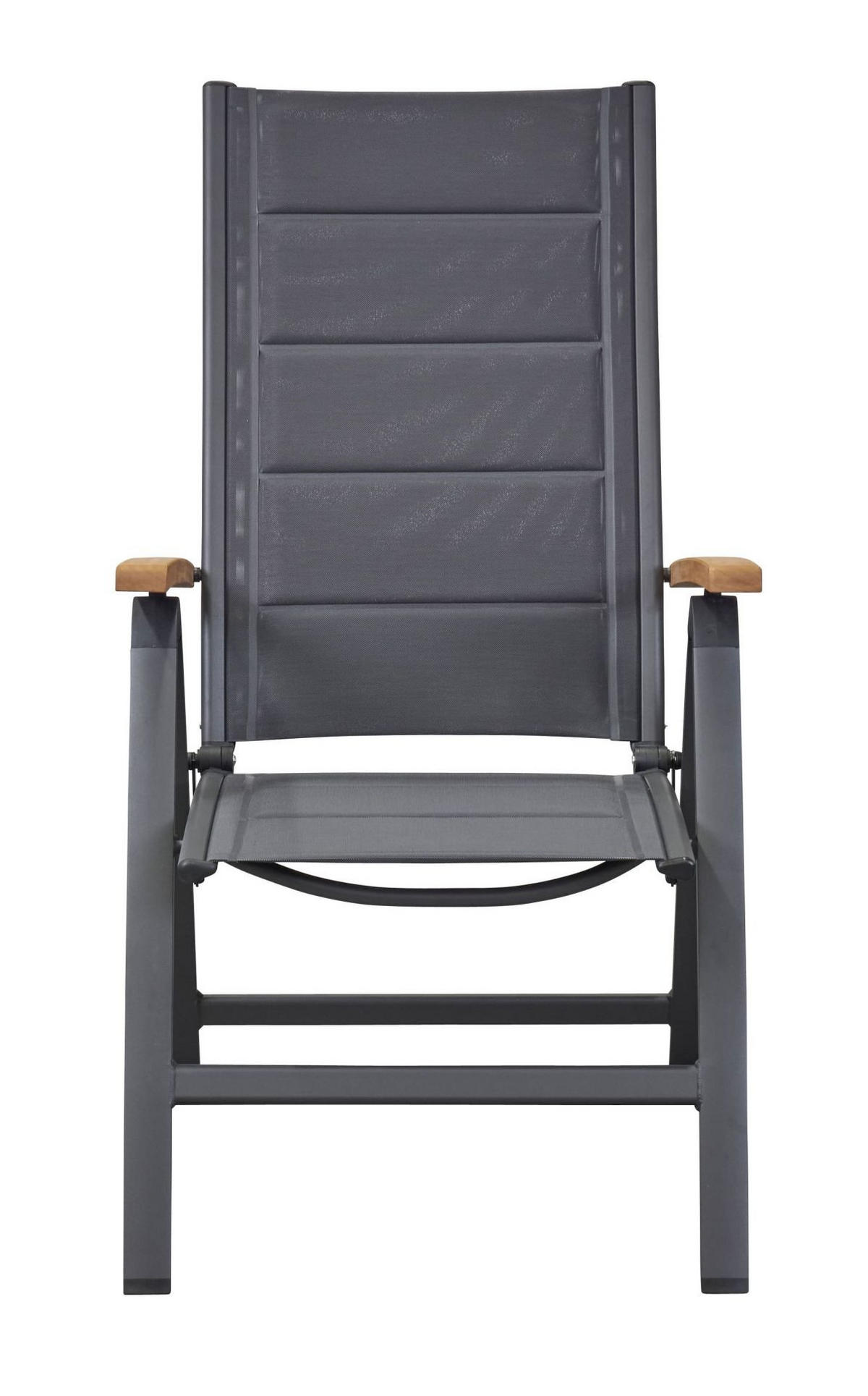KLAPPSTUHL New Jersey Gartenstuhl Klappsessel Teakholz Anthrazit - Naturfarben, Holz (75/112/61cm) - dasmöbelwerk