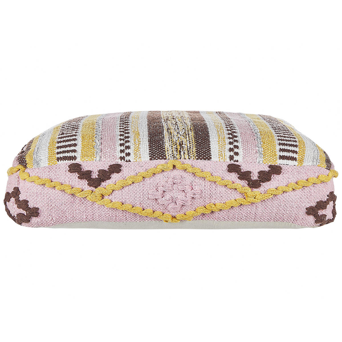 POUF Maple 60/60/12 cm - Multicolor, Naturmaterialien/Textil (60/12/60cm) - Beliani