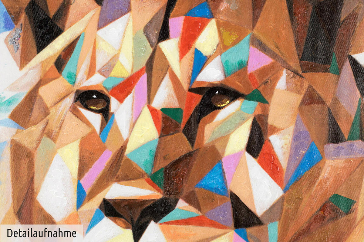 ACRYLBILD HANDGEMALT 80/80 cm - Multicolor, Holz/Textil (80/80cm) - KUNSTLOFT