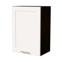 HÄNGESCHRANK Oslo W2/50 Schwarz / Weiß Matt 50 / 32,5 / 72cm - Schwarz/Weiß, Holz/Holzwerkstoff (50/72/32.5cm) - Feldmann-Wohnen