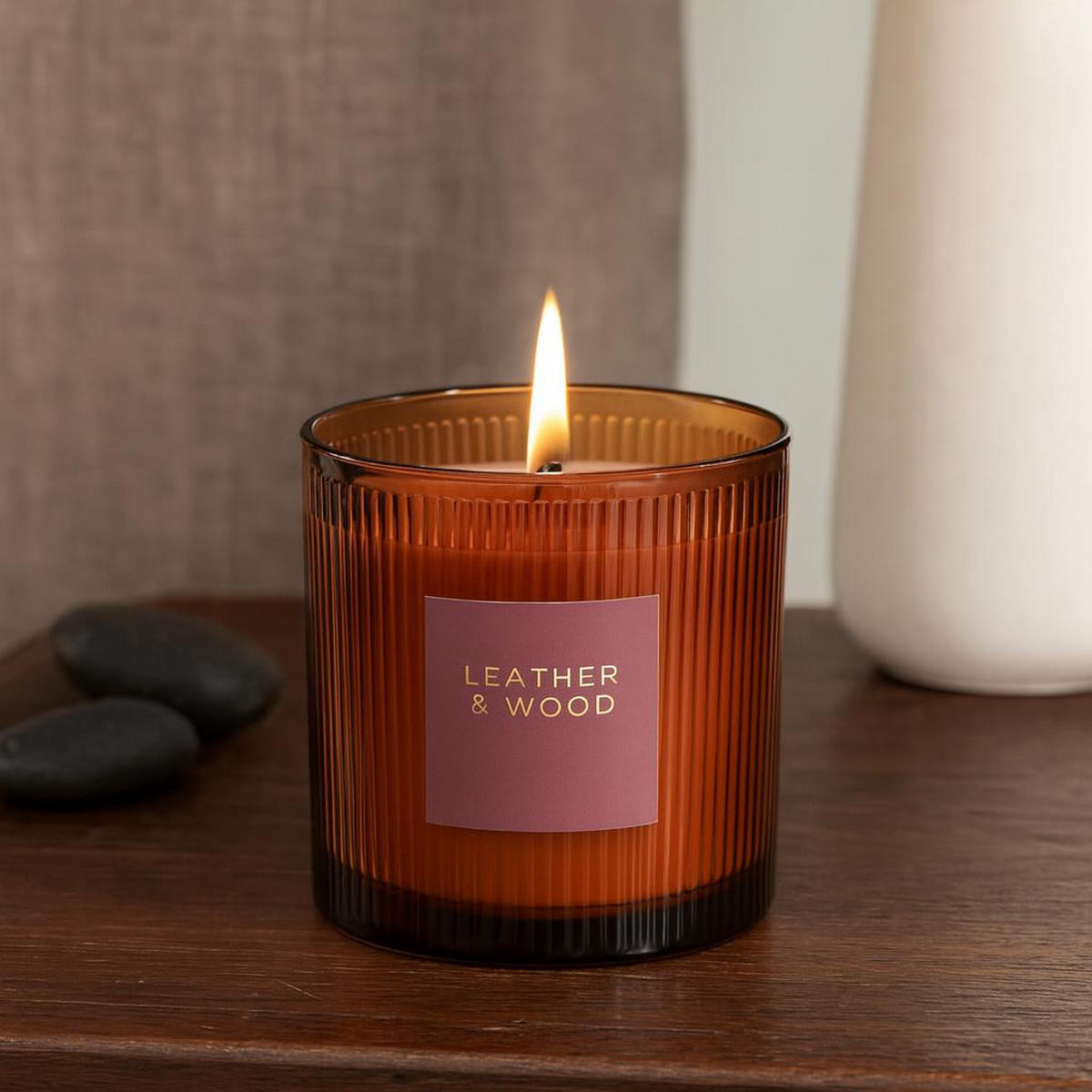 DUFTKERZE 28 Std. Brenndauer Fodu 10/10/10 cm - Orange, Paraffin (10/10cm) - Home Styling Collection